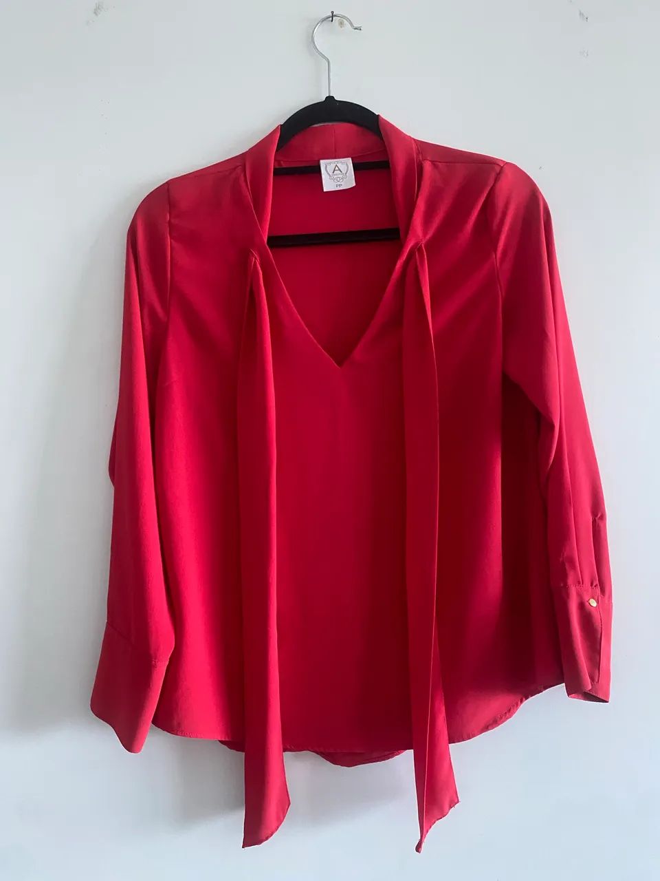 BLUSA SOCIAL VERMELHA P/M 