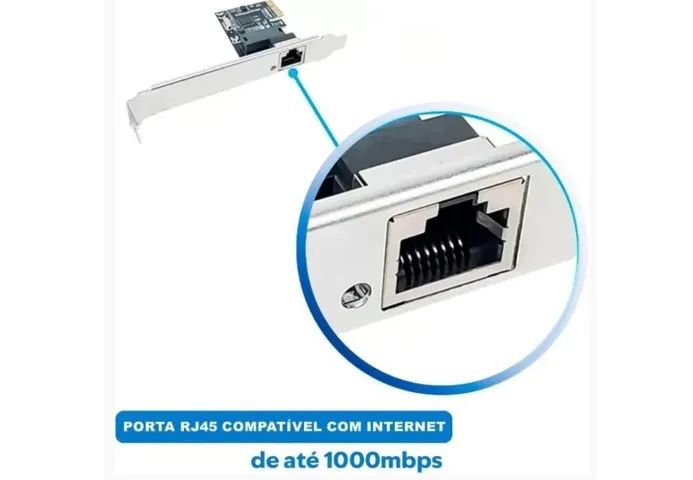 Placa de Rede PCI-express GIGABIT 10/100/1000 Mbps - Foto 3