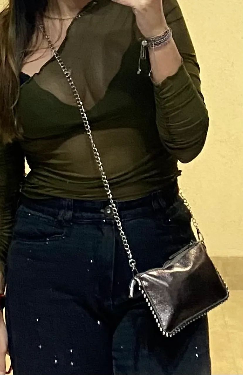 Bolsa de Ombro com Detalhes em Metal - Foto 4