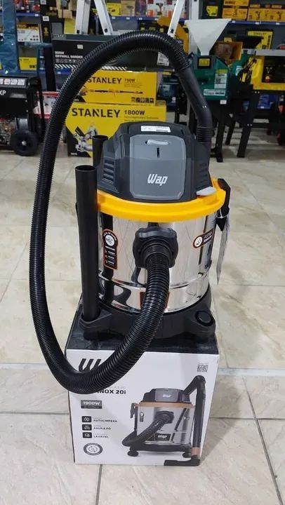 Aspirador de pó e água 3e 1 20L Inox 1900w - Wap(Loja)