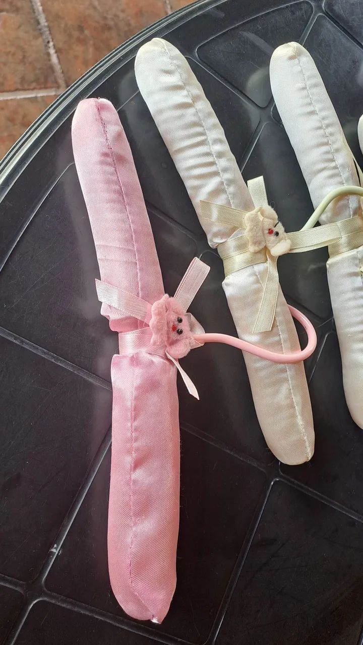 Cabides de Seda para Roupas Delicadas - 10 Peças - Foto 2