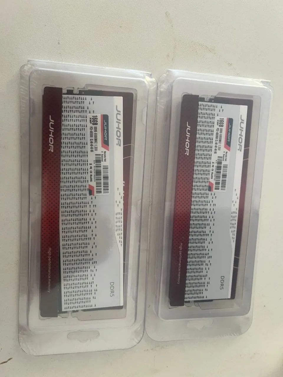 (Nova Lacrada) Oportunidade KIT Memória RAM 32GB DDR5 2x16GB 6000Mhz Branca RGB Linda