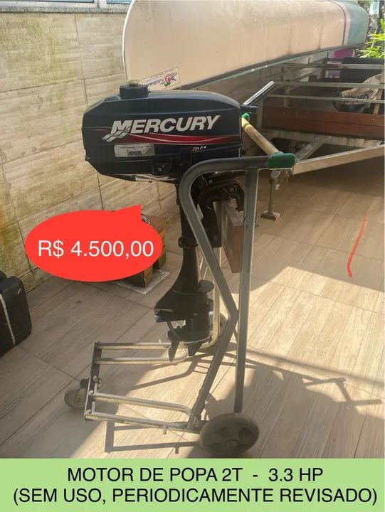 Motor de Popa Mercury 2T 3.3 HP