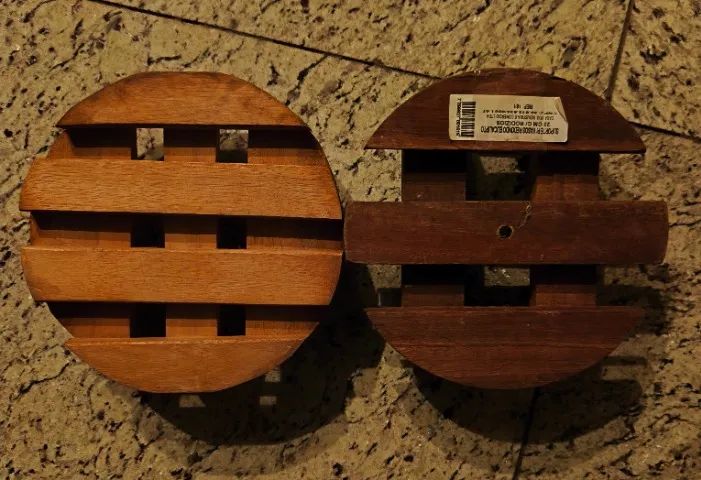 2 Suportes Para Vaso De Planta Redondo Com Rodinhas 22 Cm