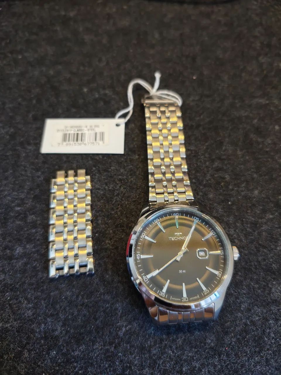 Relógio Technos Masculino Aço prata caixa 44 mm - Foto 2