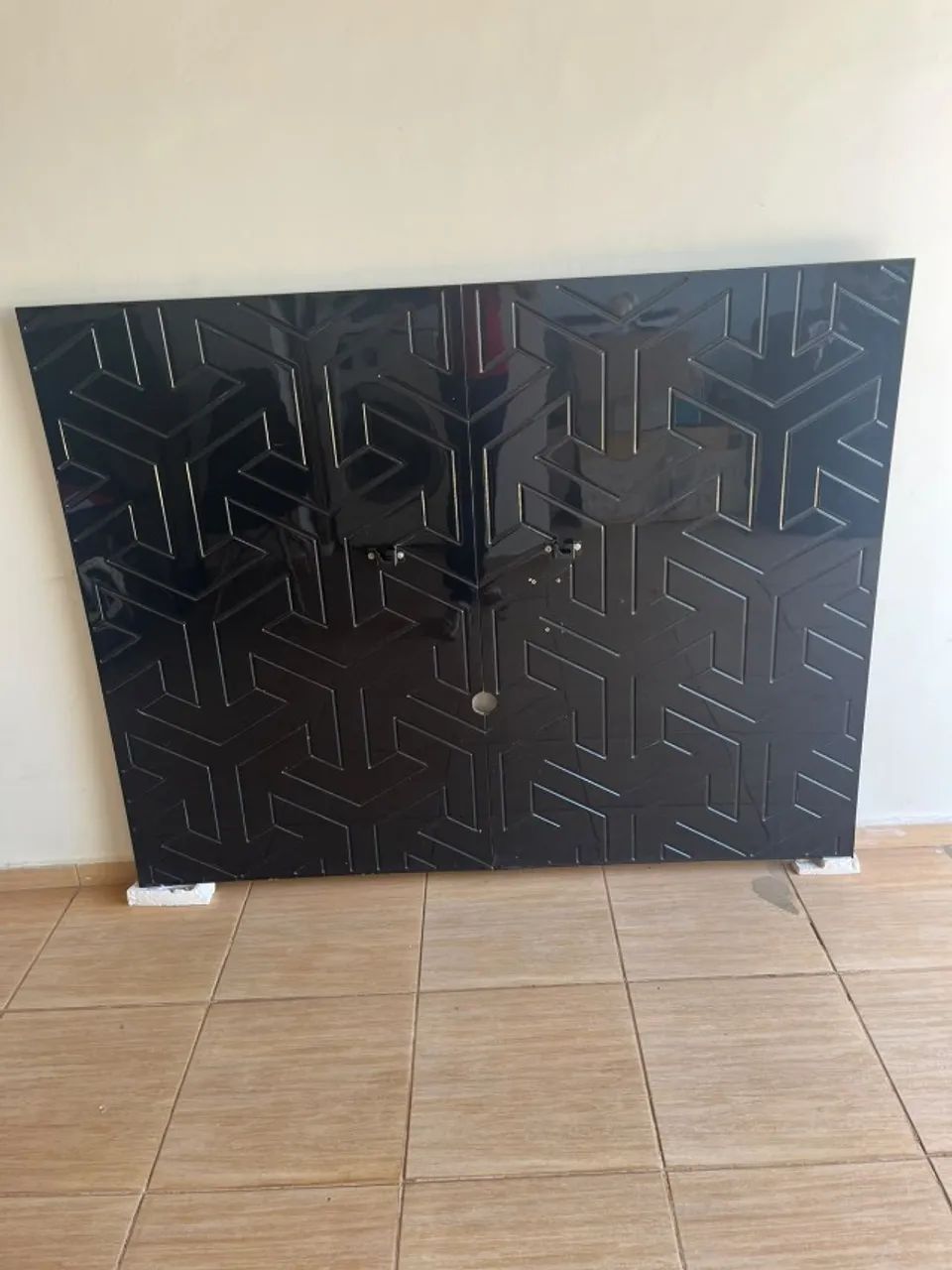 Conjunto Painel e Rack para TV Preto - Moderno e Elegante - Foto 2