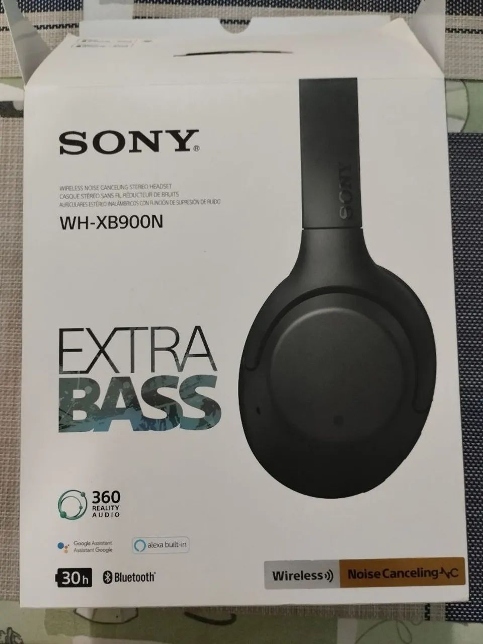 Fone Sony WH-XB900N Bluetooth Extra BASS 