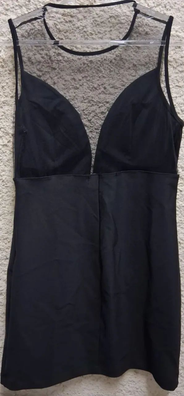 Vestido em V Preto - M