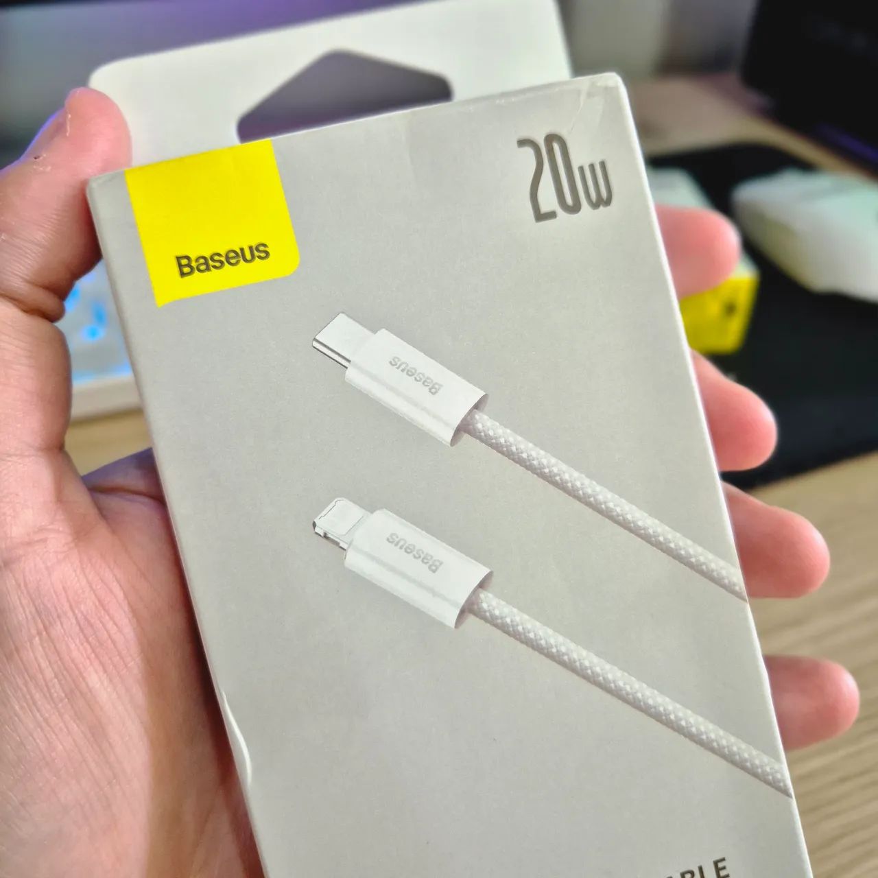 Cabo Turbo para iPhone Tipo C Lightning Baseus 20W - Foto 3
