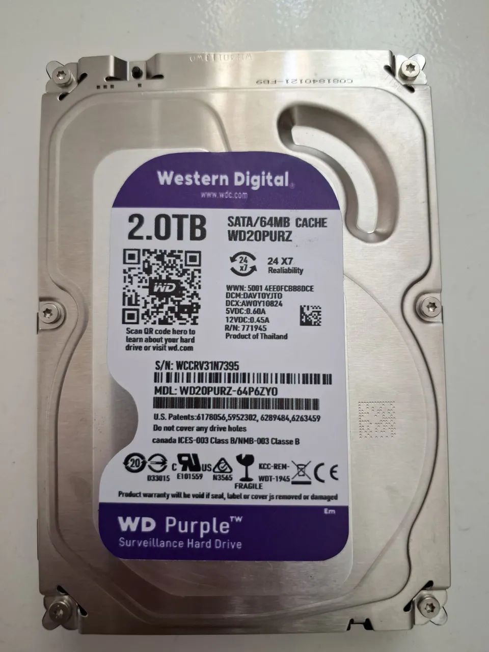 Hd wd 2TB purple cftv cpu dvr  - Foto 3