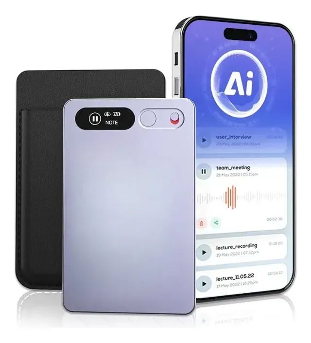 Gravador de voz AI Voice recorder Similar Plaud Note LACRADO GPT GEMINI CLAUDE - Foto 2