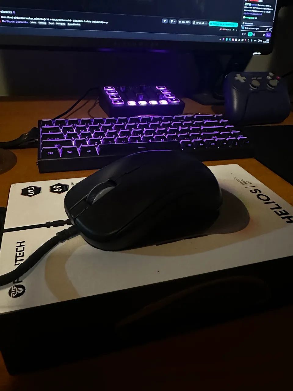 Mouse FANTECH HELIOS UX3 com fio e RGB - Foto 2