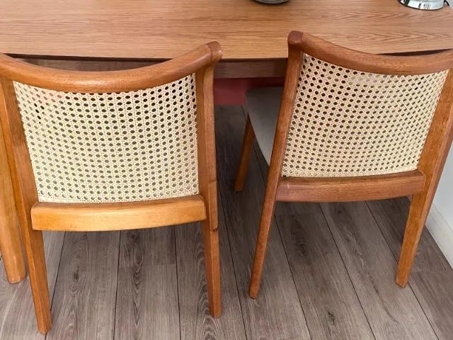 conjunto de 2 cadeiras de jantar palhinha - Foto 2