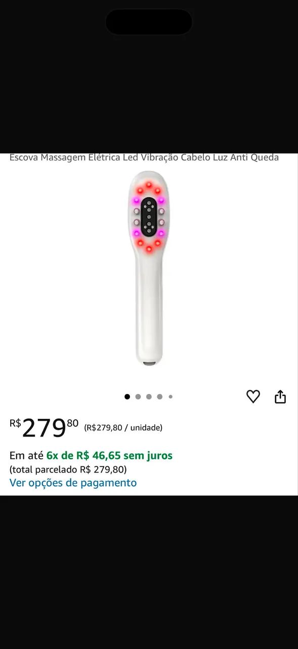 Escova elétrica lazer anti queda 