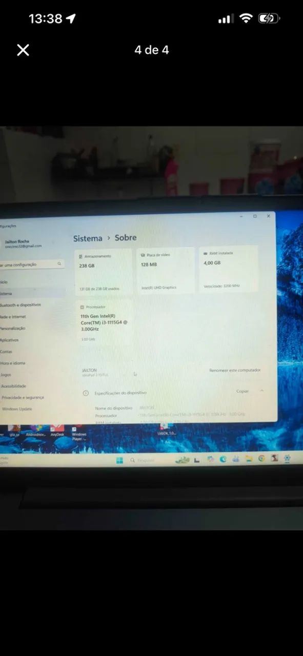 Notebook novo, não tem 2 meses de uso  - Foto 2