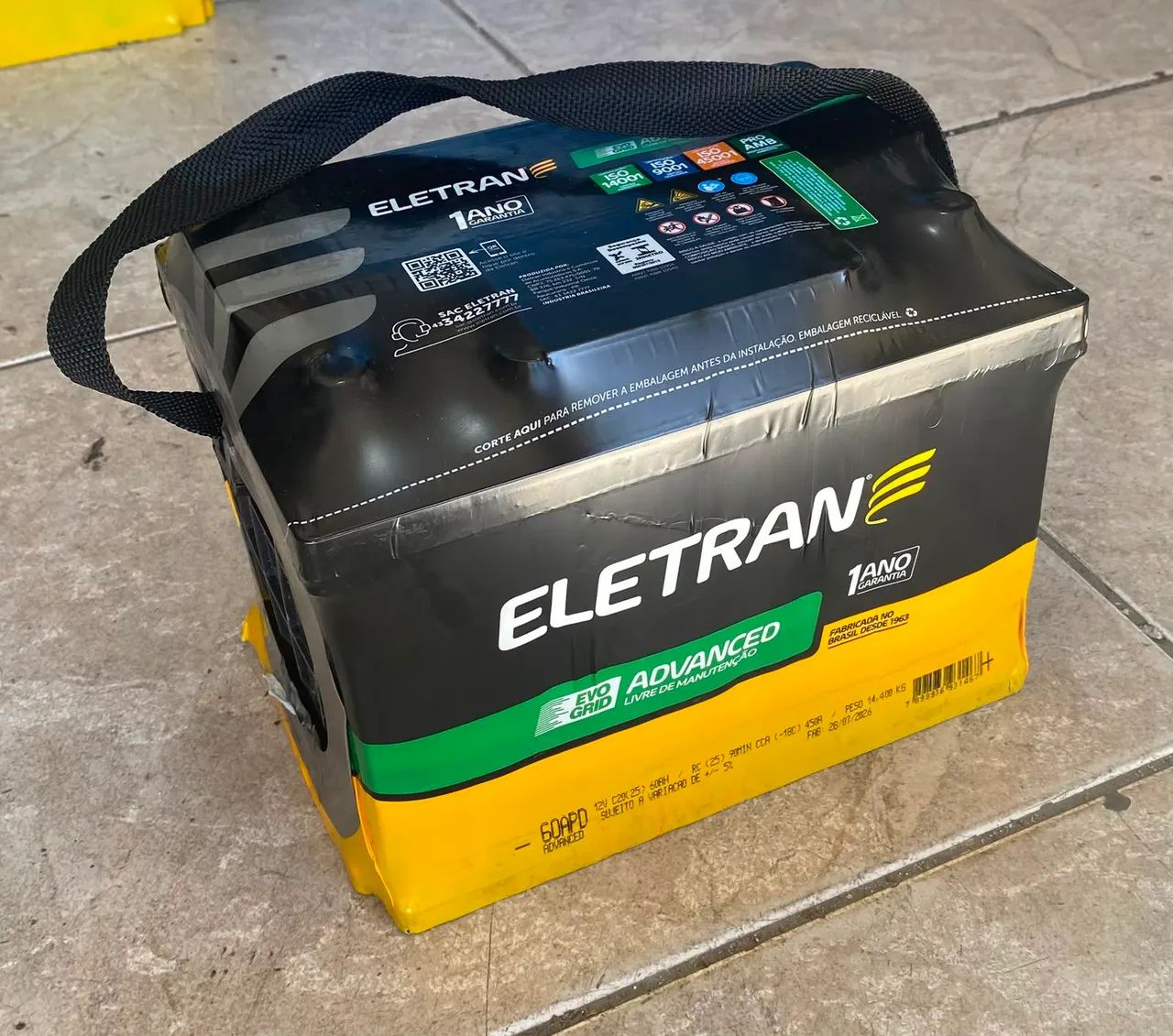 Bateria Eletran 60Ah nova ? - Foto 3