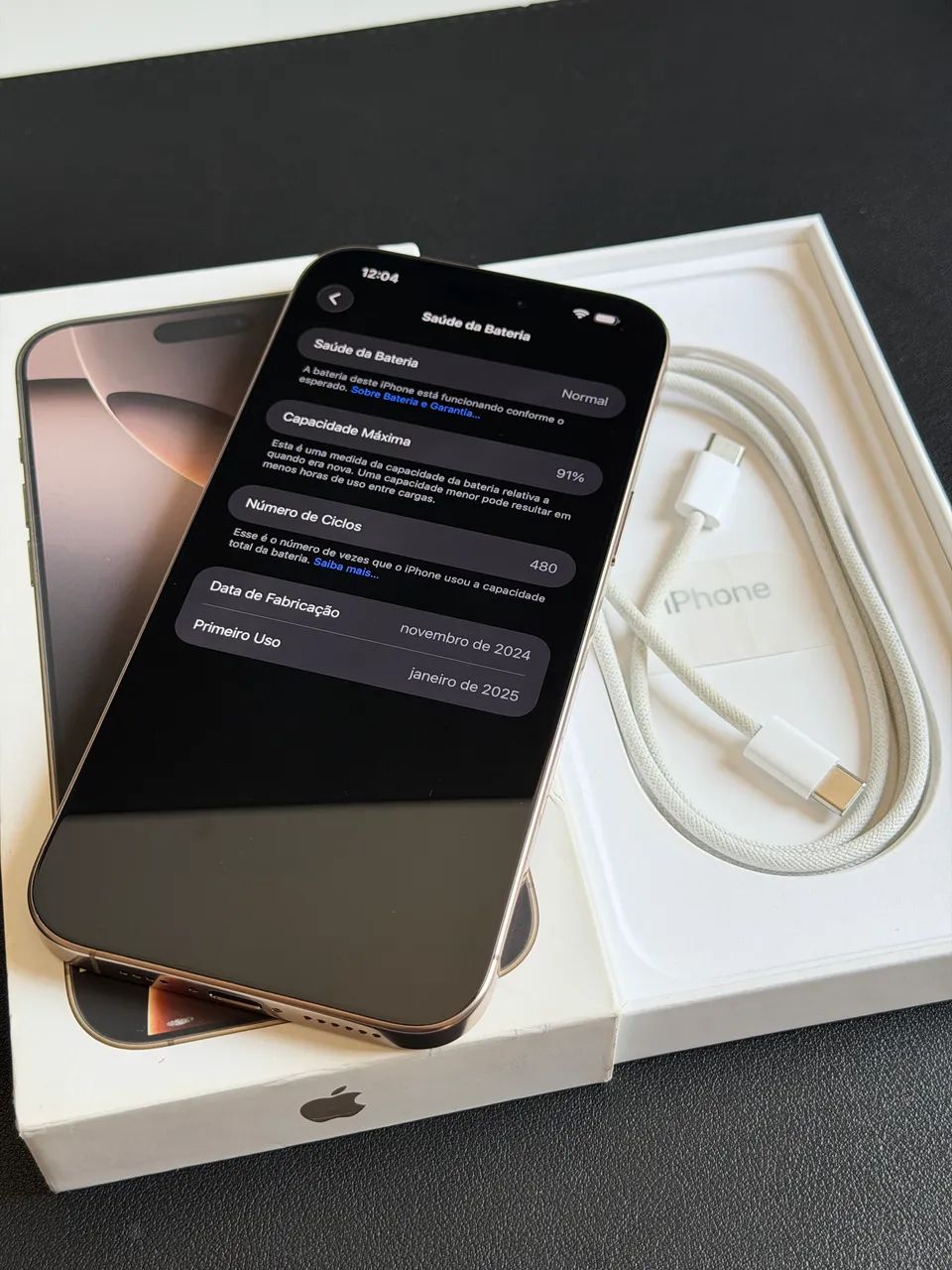 iPhone 16 Pro Max 256gb impecável completo - Foto 5