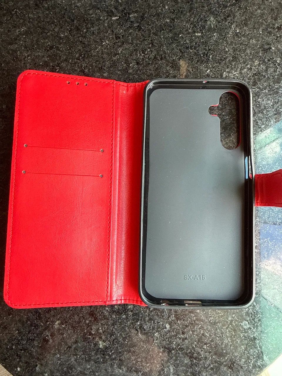 Capa de couro ecológico Galaxy A15 5G - Foto 2
