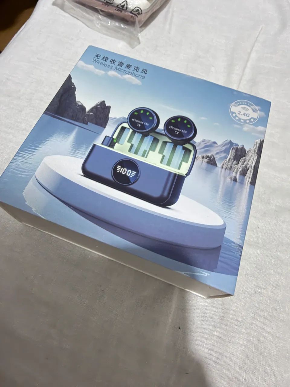 Microfone Sem Fio Duplo Wireless com Display Digital Redução de Ruído para Android iPhone - Foto 4