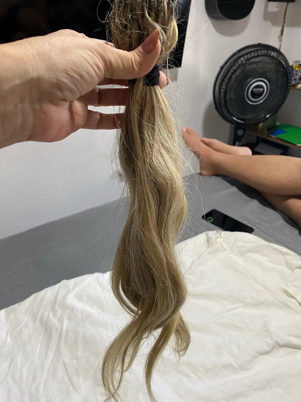 Cabelos para mega Hair 100 gramas cabeça completa na queratina  - Foto 2