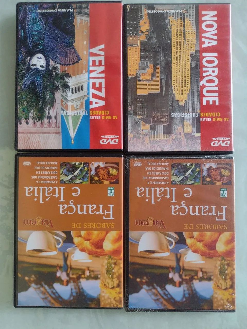 DVD ORIGINAL DOCUMENTARIO viagem ITALIA, FRANCA, NOVA YORK, VENEZA