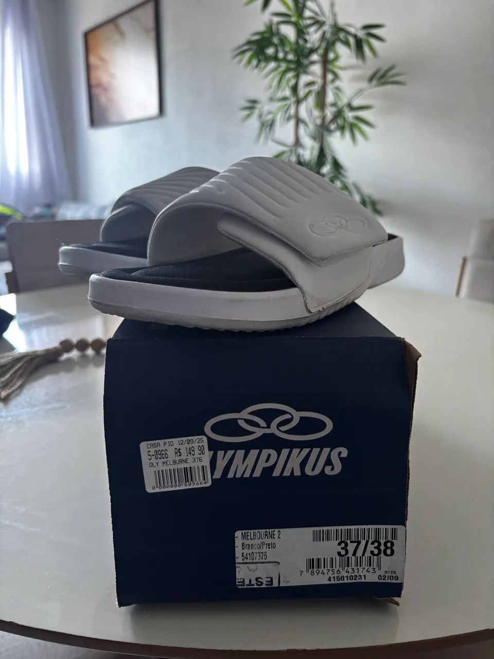Sandália Olympikus Branca - Foto 3
