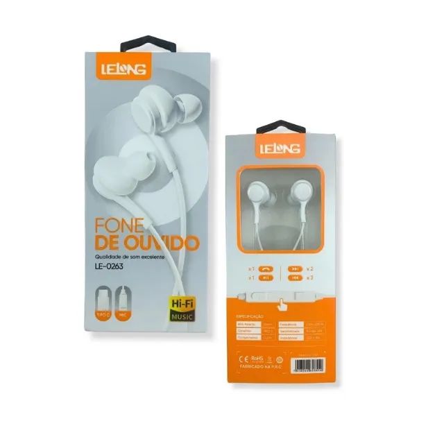Fone de Ouvido Estéreo com Microfone Usb C Lelong - Foto 2