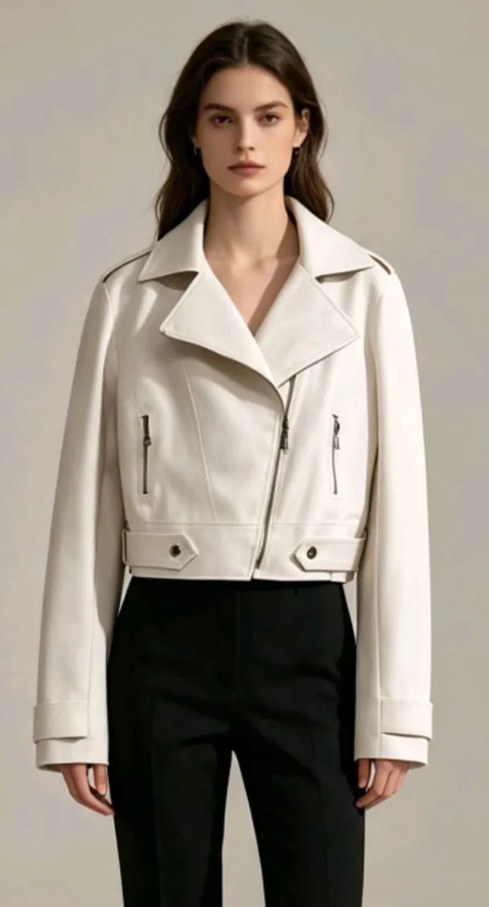 Jaqueta feminina off-white