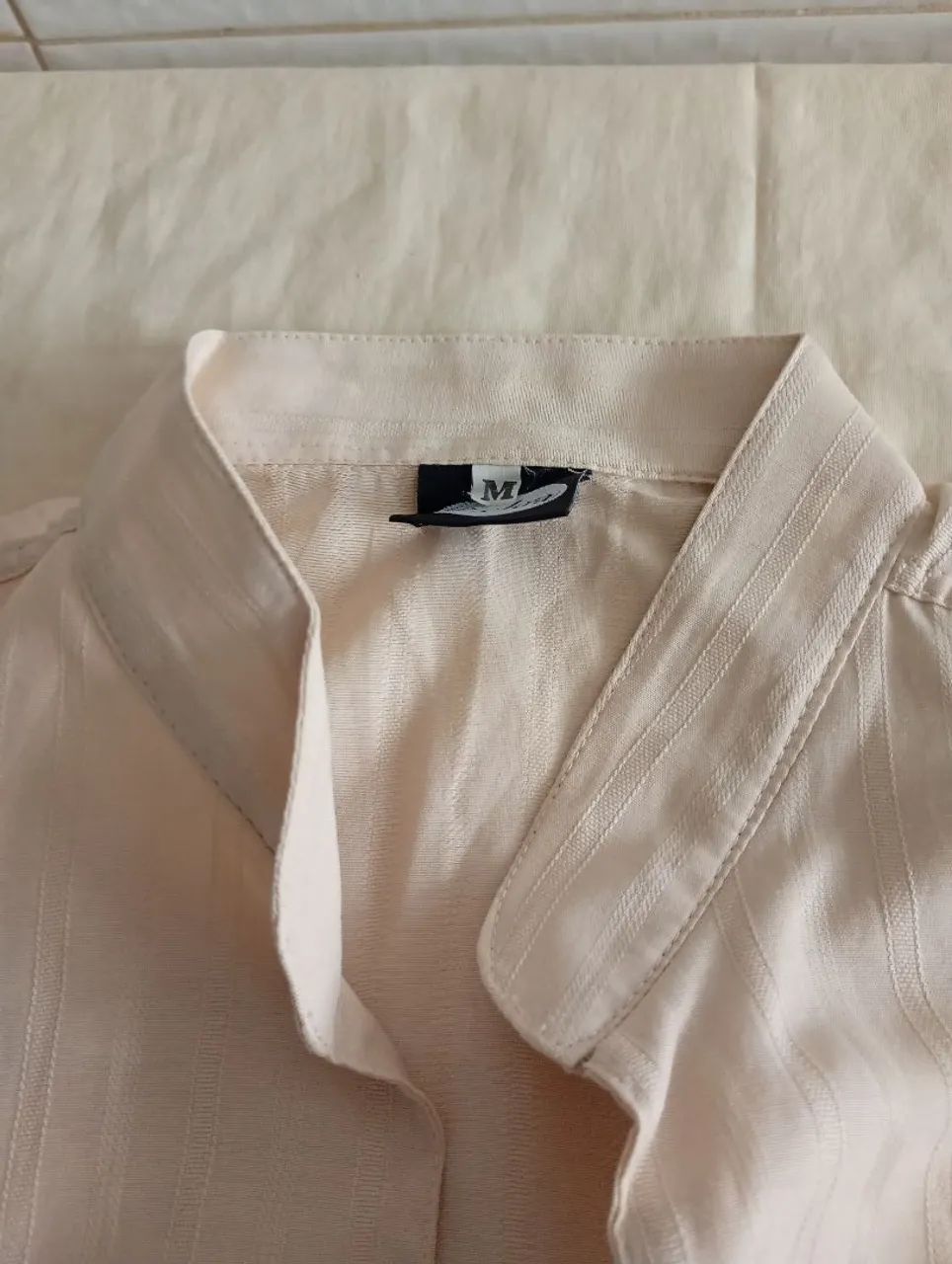 Camisa social masculina com manga comprida  - Foto 5
