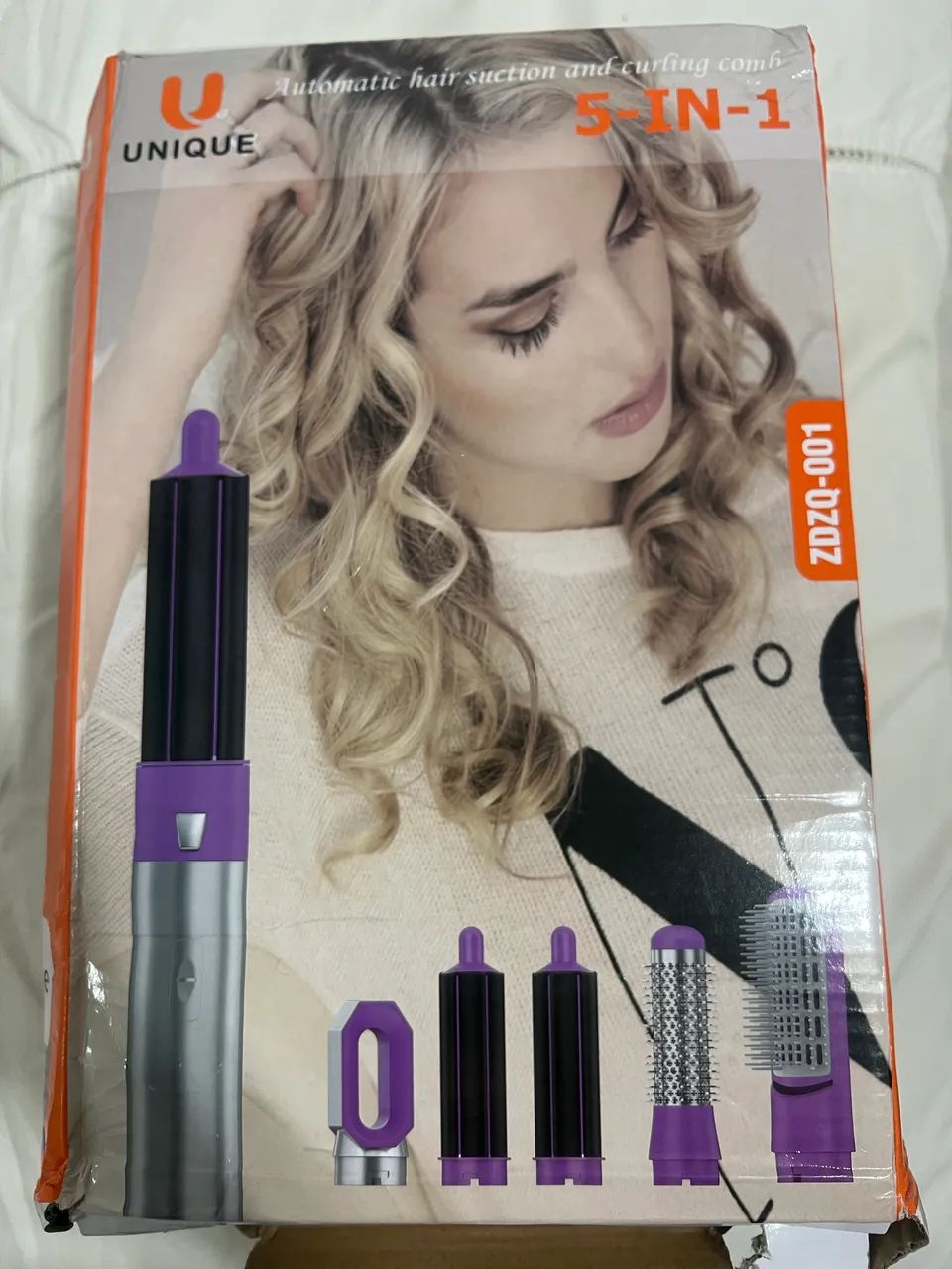 Secador e modelador de cabelo Unique 5 em 1, modelo ZDZQ-001