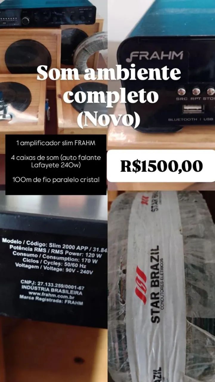 Equipamentos som ambiente 
