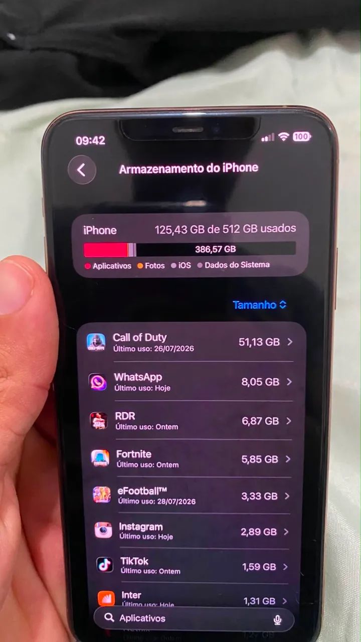 iPhone 11 Pro Max 512GB  Bateria 100% trocada tem 2 meses  Tela original  Com Face ID   - Foto 4