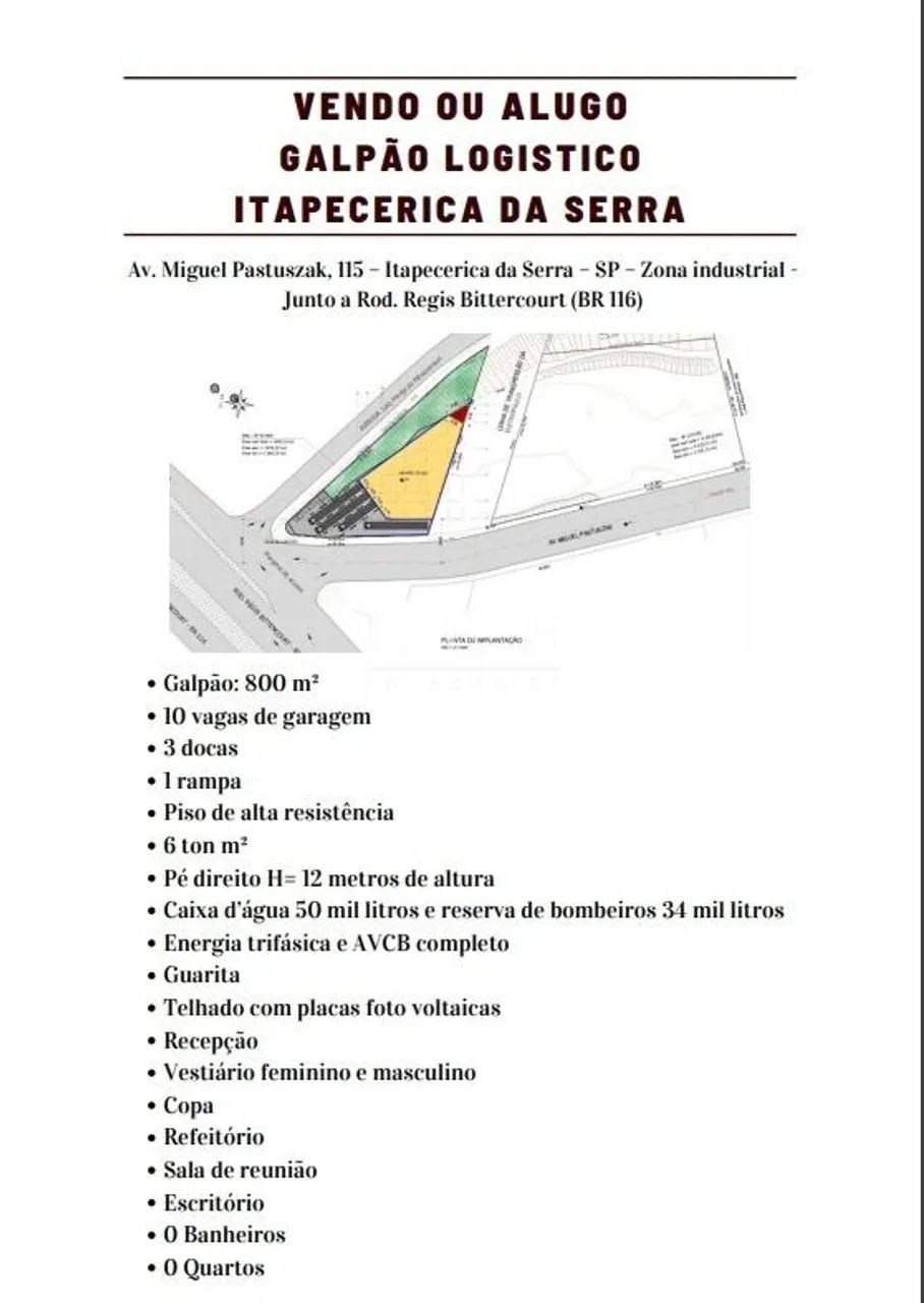 Excelente Galpão Itapecerica da Serra - Foto 2