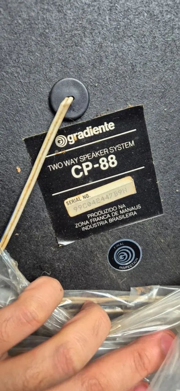 Par de caixas acústica vintage da Gradiente - modelo CP-88, - Foto 4