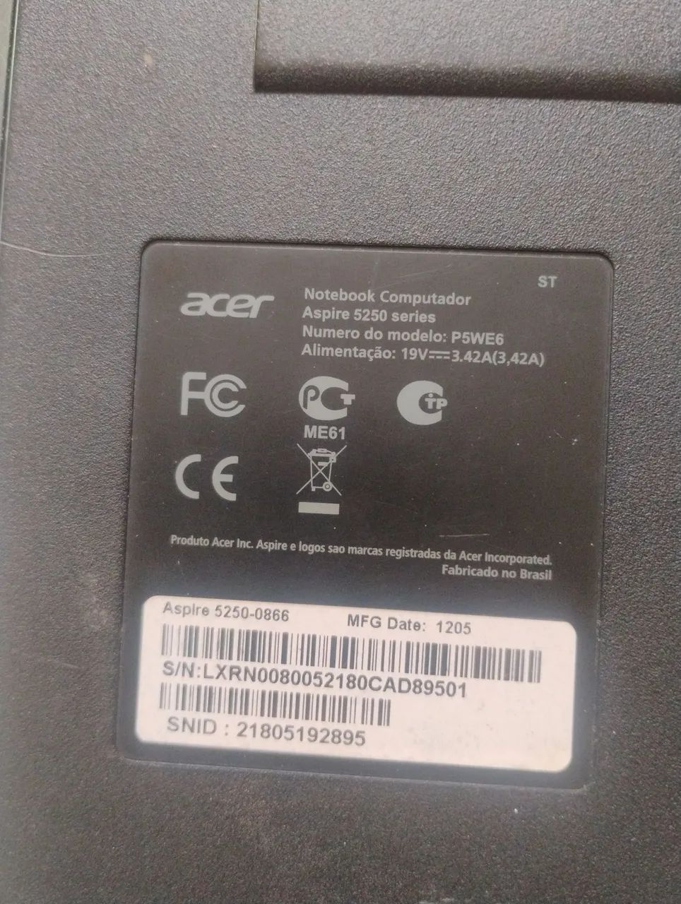 Noteboon Acer Aspire 5250 - Foto 2