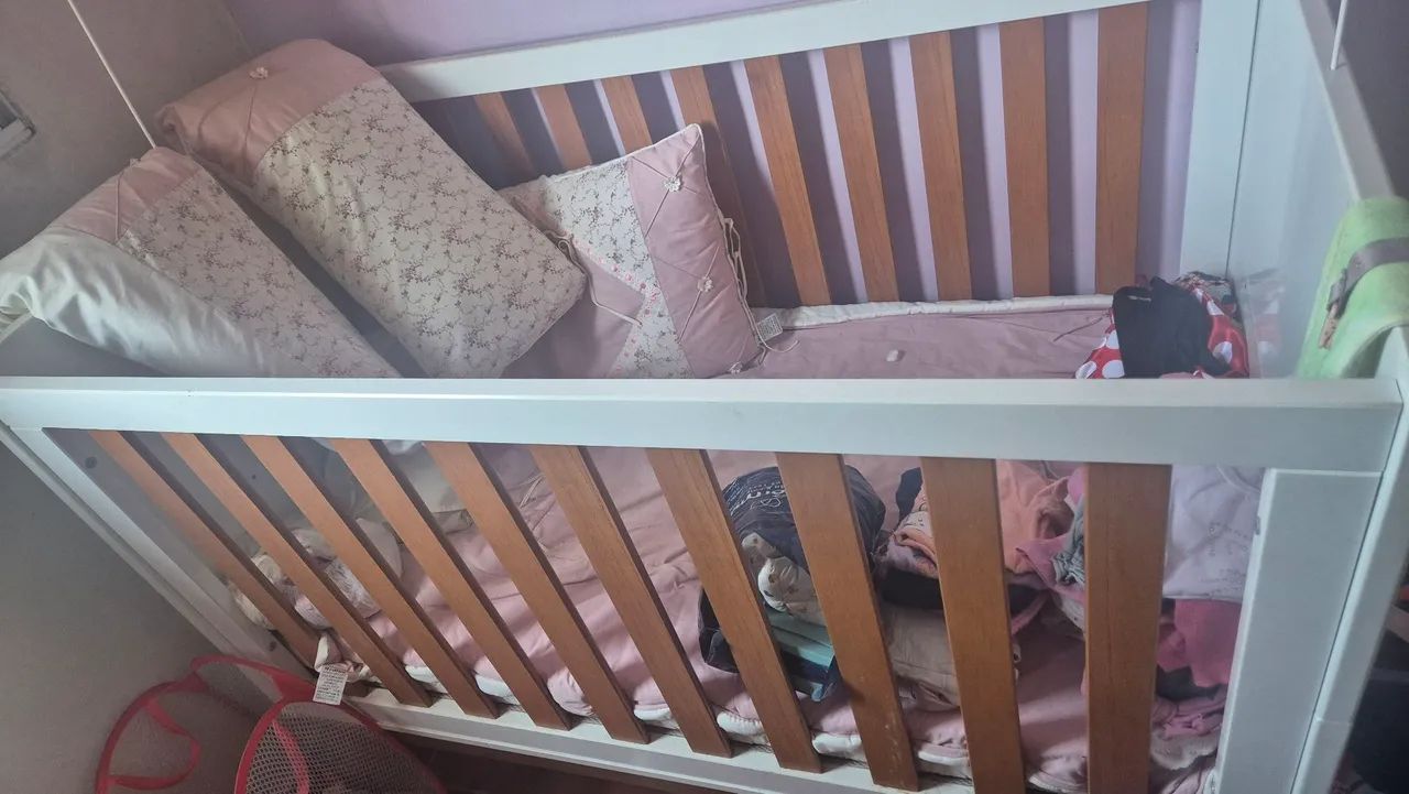 Berço vira cama
