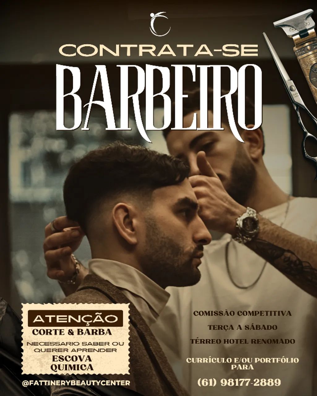 Barbeiro Profissional - Salão de Alto Padrão | Brasília/DF