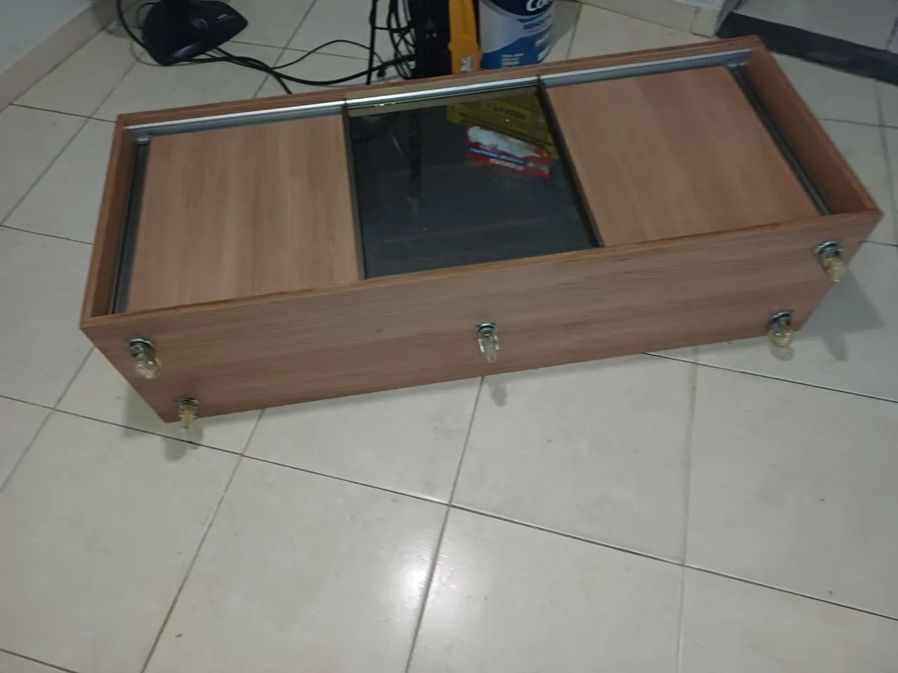 Rack para TV em MDF 18 mm Amadeirado. - Foto 5
