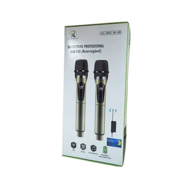 O XC-MIC-20 é um kit de microfones sem fio profissional, desenvolvido para oferecer alta p - Foto 2