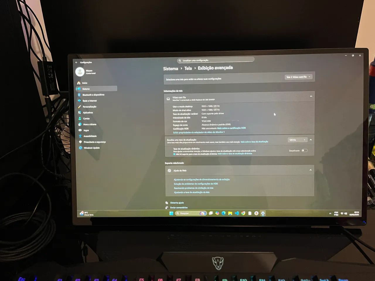 Monitor touchscreen 18.5? 120hz - Foto 3