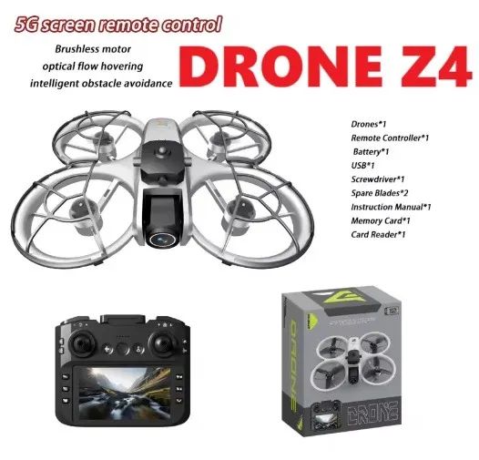 DRONE Z4, CONTROLE COM TELA, NOVO