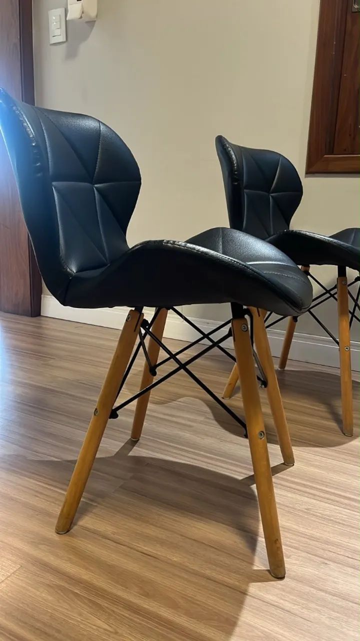 Cadeira Eames Eiffel preta - Foto 2