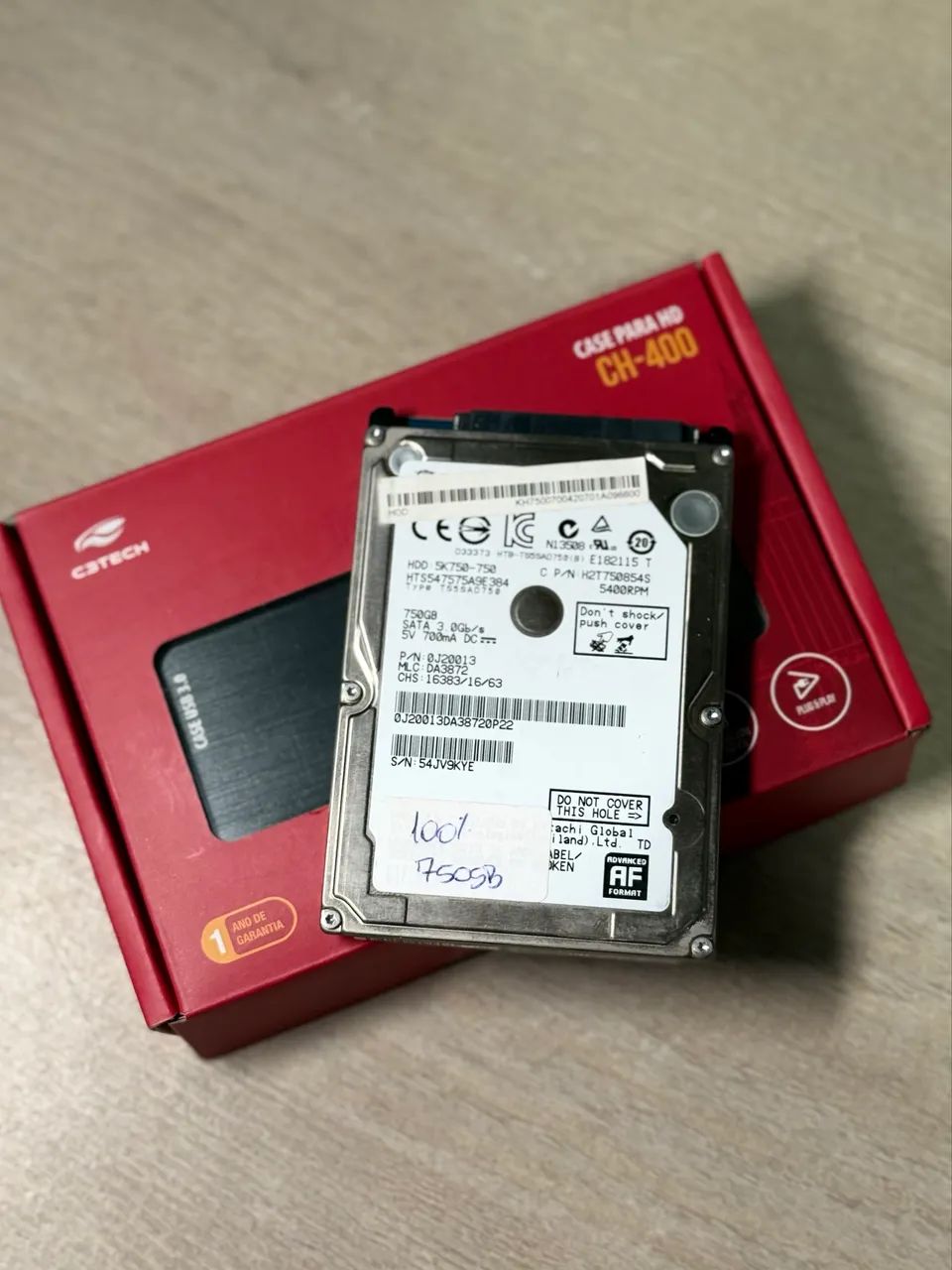 Case HD 2,5? nova + HD 750GB - Armazenamento - Parobé 1499205703 | OLX