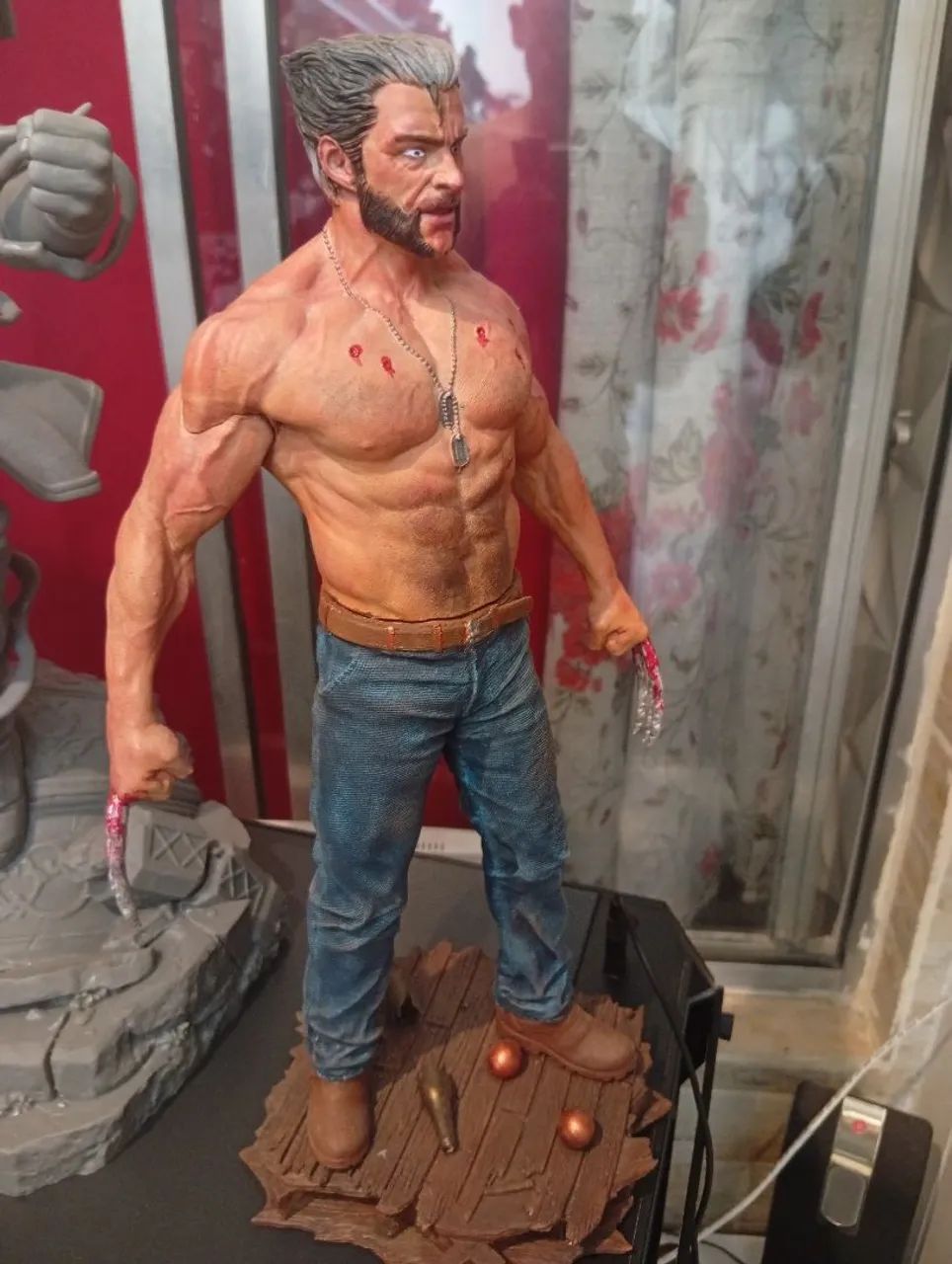 Wolverine 3D feito em resina 