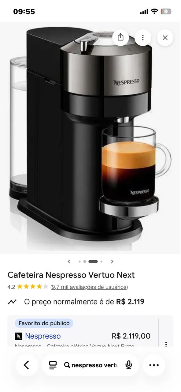Nespresso Vertuo Next - Preta - Foto 4