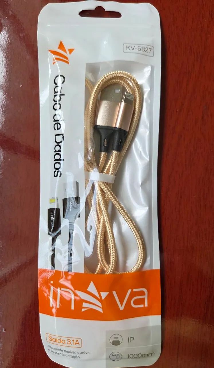 Cabos p/ iPhone, v8 micro USB ou Tipo C (Novos)) - Foto 4