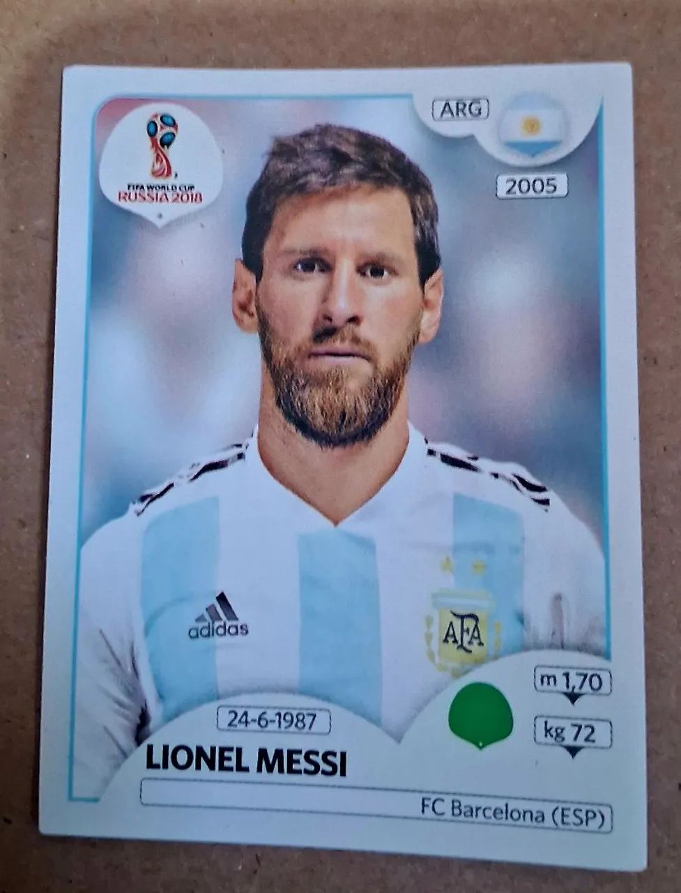Figurinhas Messi 2022 e 2018 - Foto 3