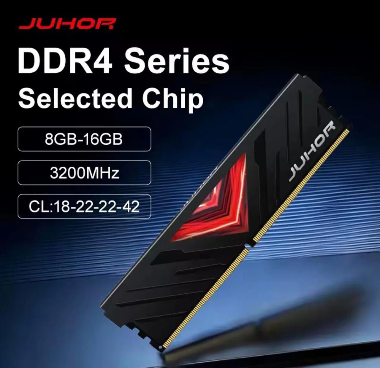 Memória JUHOR DDR4 8GB, 3200MHz CL18