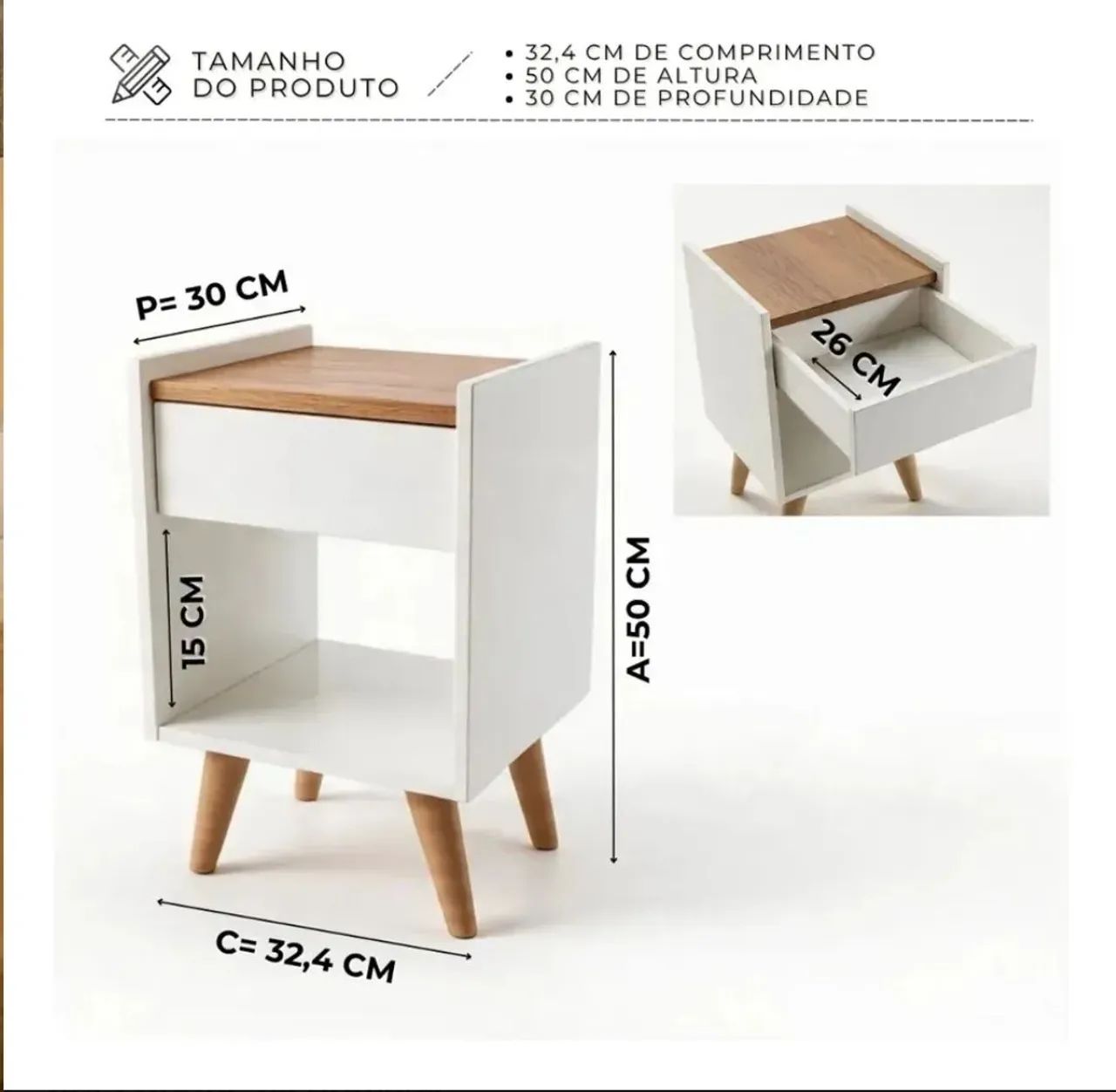 Mesinha de cabeceira - Foto 3