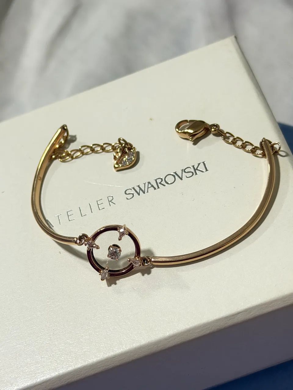 Swarovski ouro rose bracelete original   - Foto 5